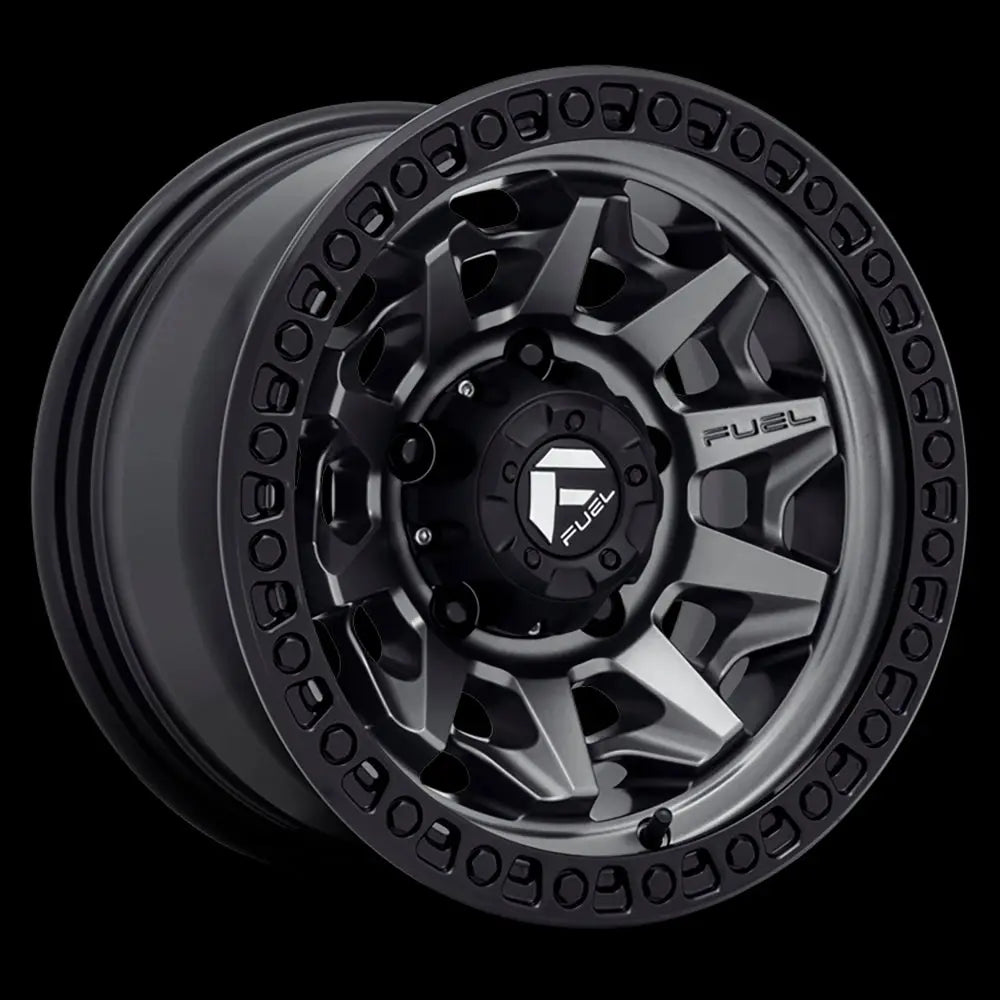 Felg D716 Covert Matte Gun Metal Black Bead Ring Fuel 15x8 Et-19 5x114.3