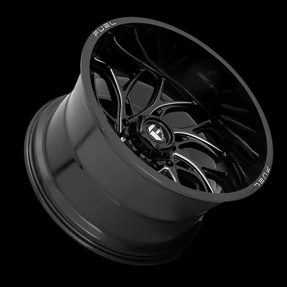 Felg D741 Runner Gloss Black Milled Fuel 22x10 Et-18 6x139.7