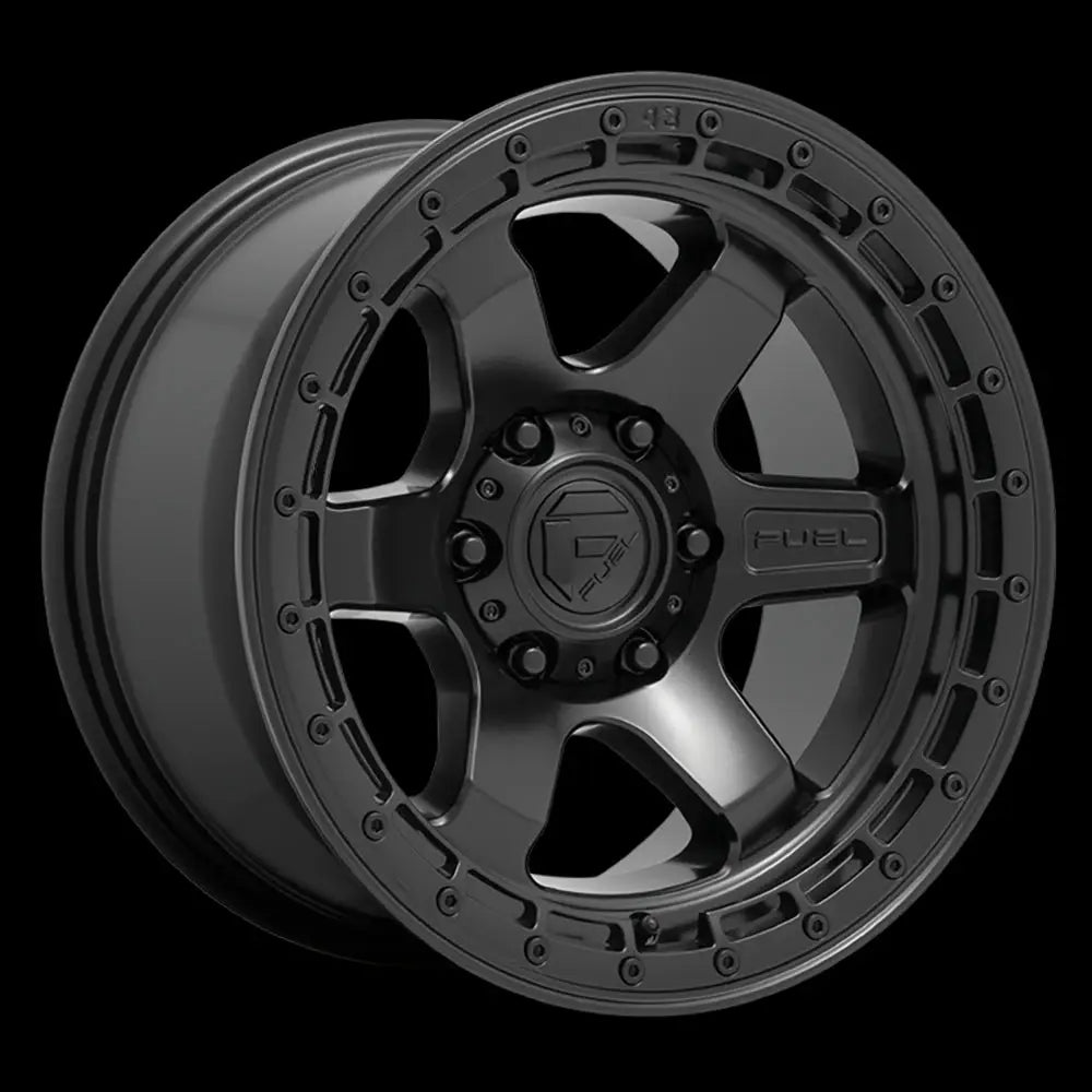 Felg D750 Block Matte Black/black Ring Fuel 17x9 Et1 6x139.7