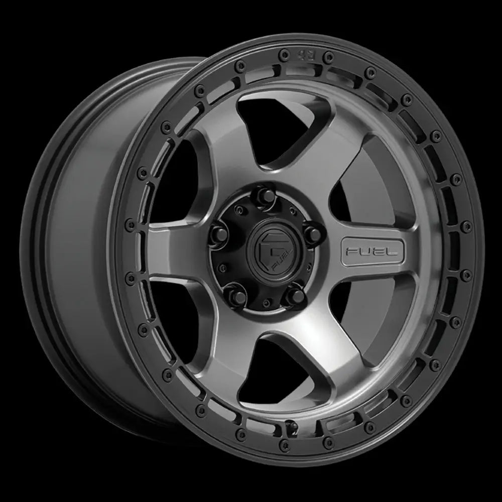 Felg D752 Block Matte Gunmetal W/ Black Ring Fuel 17x9 Et1 5x127