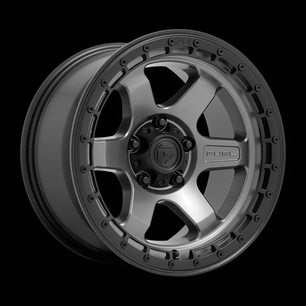 Felg D752 Block Matte Gunmetal W/ Black Ring Fuel 17x9 Et1 6x139.7