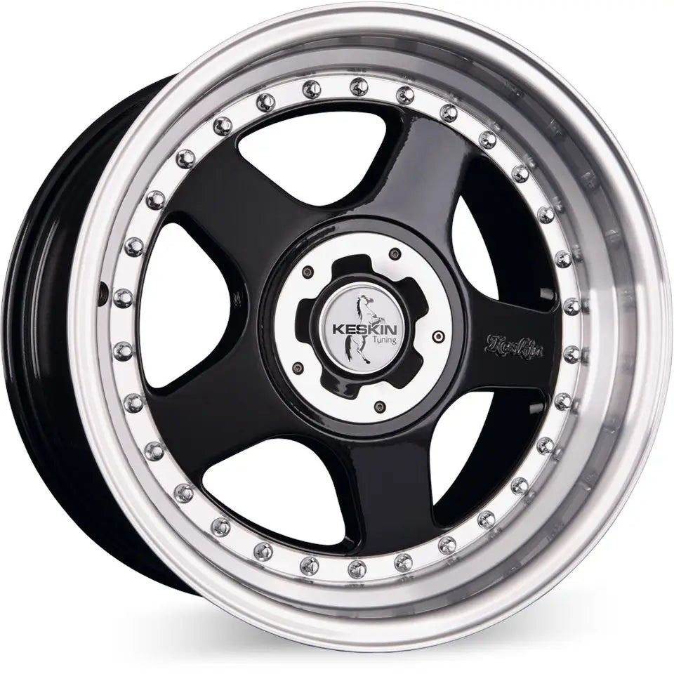 Felg Keskin Kt1 Classic Black Lip Polish 10x18 5x112 + 5x120 Et18