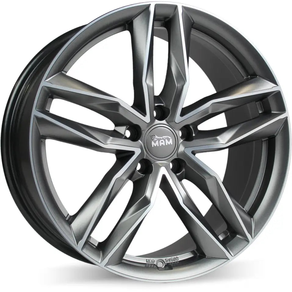 Felg Mam Rs3 Matt Palladium Front Polish 8x18 5x108 Et45