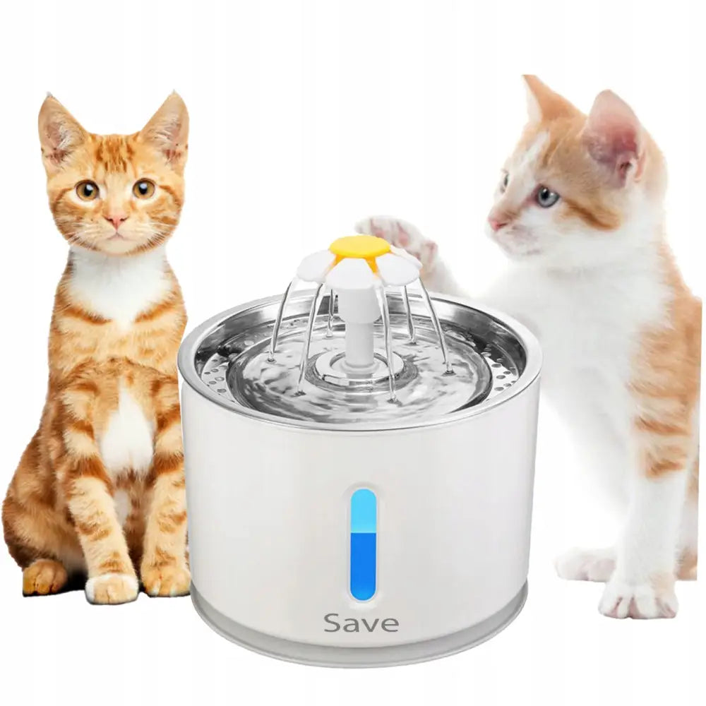 Fontene Vannskål for Katt Hund Automatisk Drikkefontene + Filter Stille