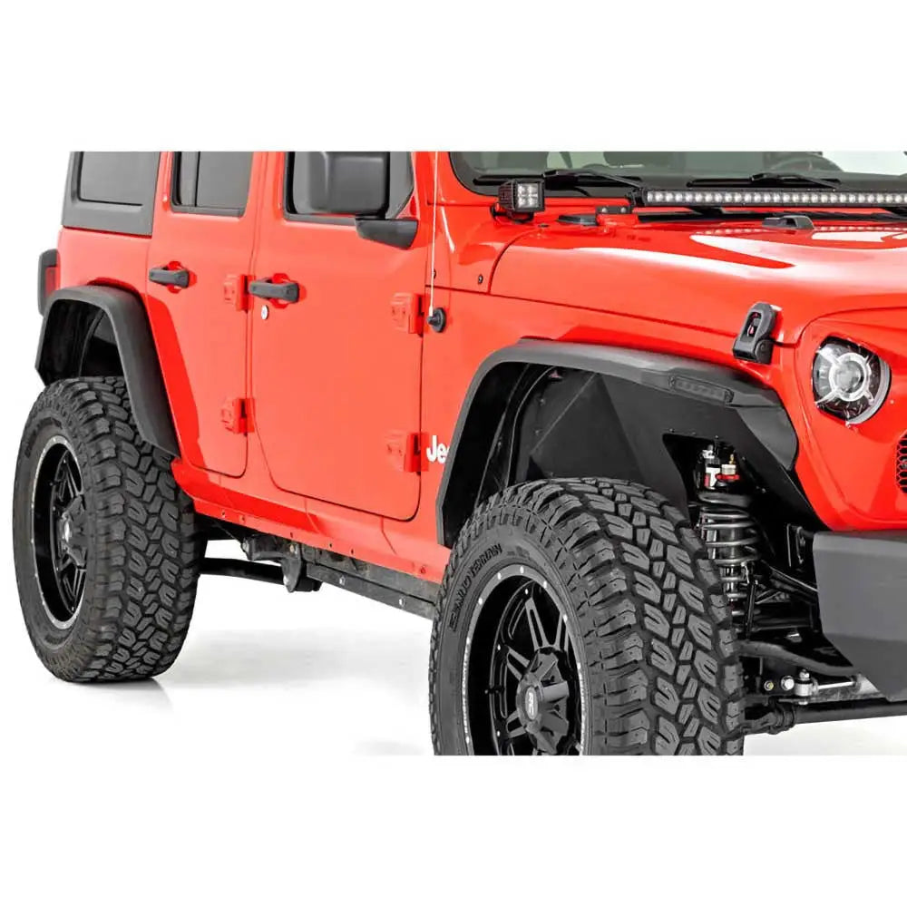 Foran og Bakskjermerforlengelser Rough Country Led Flat - Jeep Wrangler Jl 4xe 21-