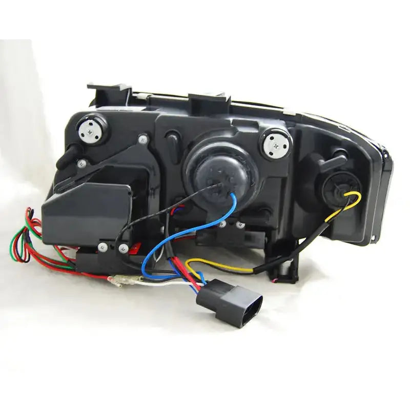 Frontlykter Audi A6 05.97-05.01 Tube Lights Tru Drl Chrome