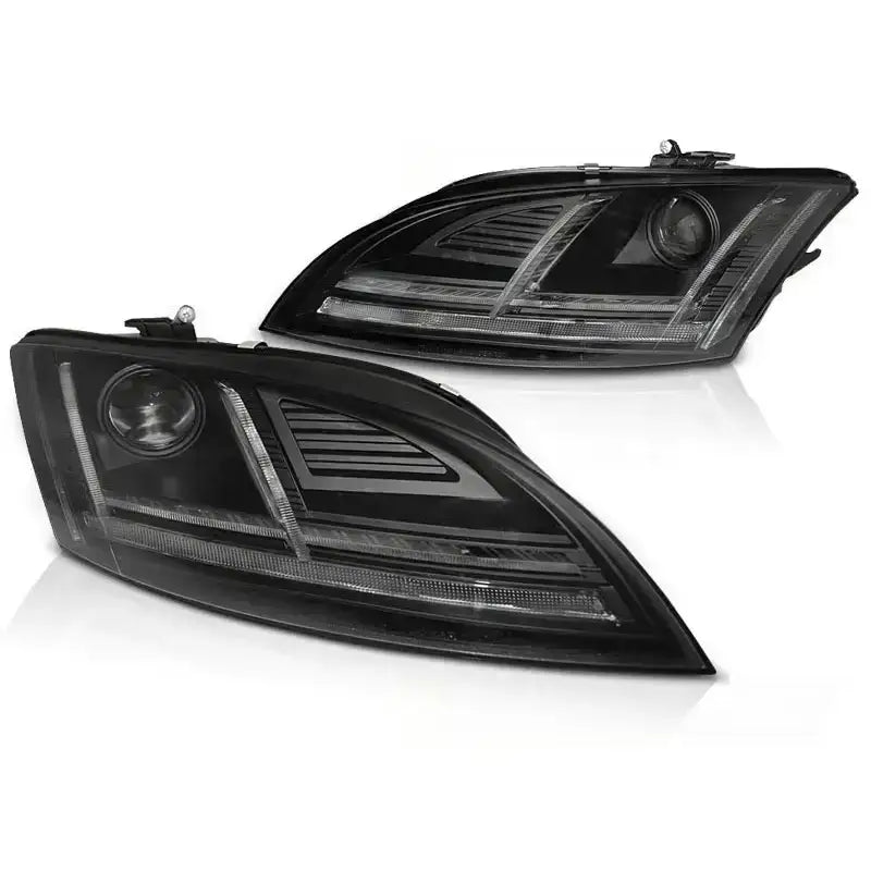 Frontlykter Audi Tt 10-14 8j Black Led Seq Hid Afs Drl