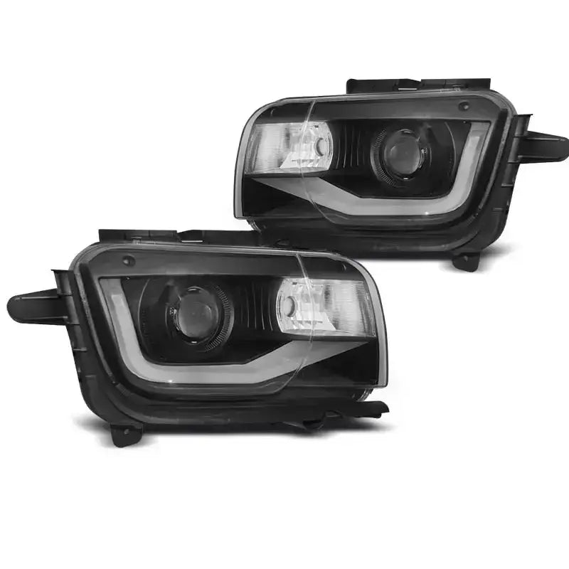 Frontlykter Chevrolet Camaro 09-13 Tube Light Black