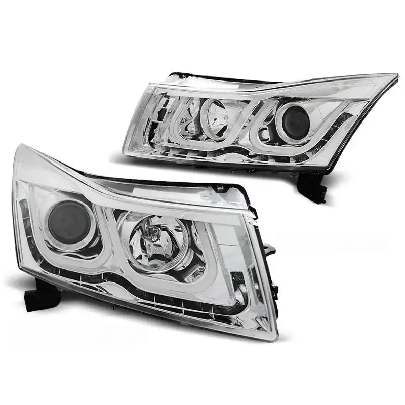 Frontlykter Chevrolet Cruze 09-12 Tube Light Chrome