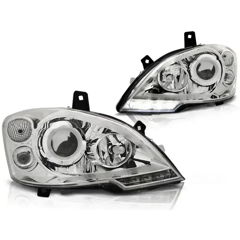 Frontlykter Mercedes Vito W639 10.10-5.14 Chrome Tru Drl
