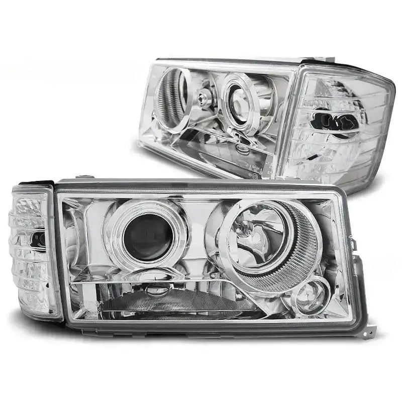 Frontlykter Mercedes W201/190 12.82-05.93 Clearglass Chrome
