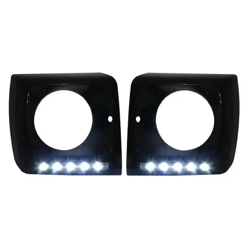 Frontlykter Ramme - Mercedes Geländewagen 89-12 (w463) - Led Drl Black