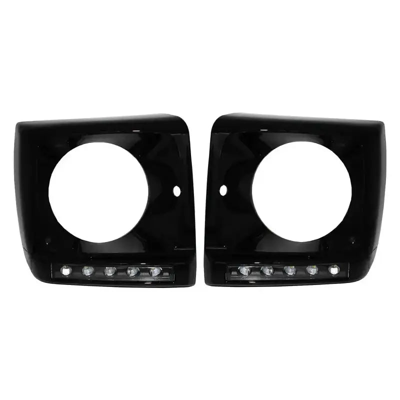 Frontlykter Ramme - Mercedes Geländewagen 89-12 (w463) - Led Drl Black