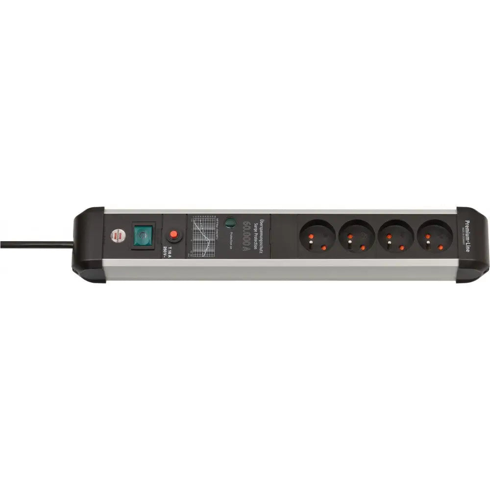 Grenuttak med Overspenningsvern Premium-protect-line 60000a 4-veis 3m