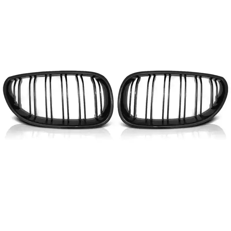 Grill Bmw E60/e61 07.03-10 Glossy Black Double Bar M-look