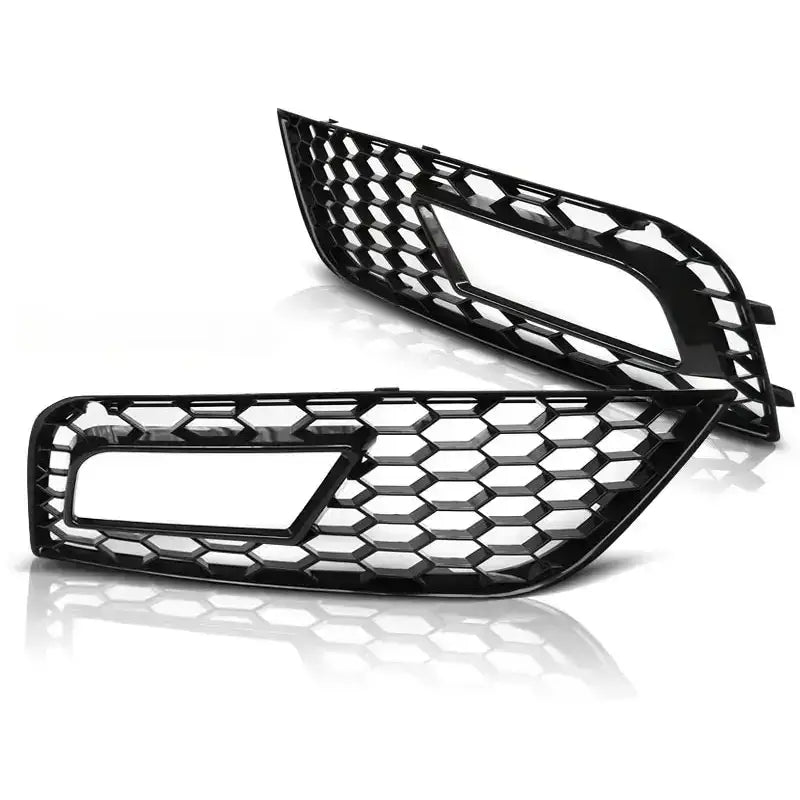 Grill Tåkelysdeksel - Audi A4 (b8) 11.11-15 Glossy Black