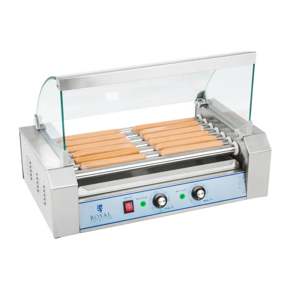 Grillrulle med Lokk Rollergrill Pølsevarmer med 7 Ruller