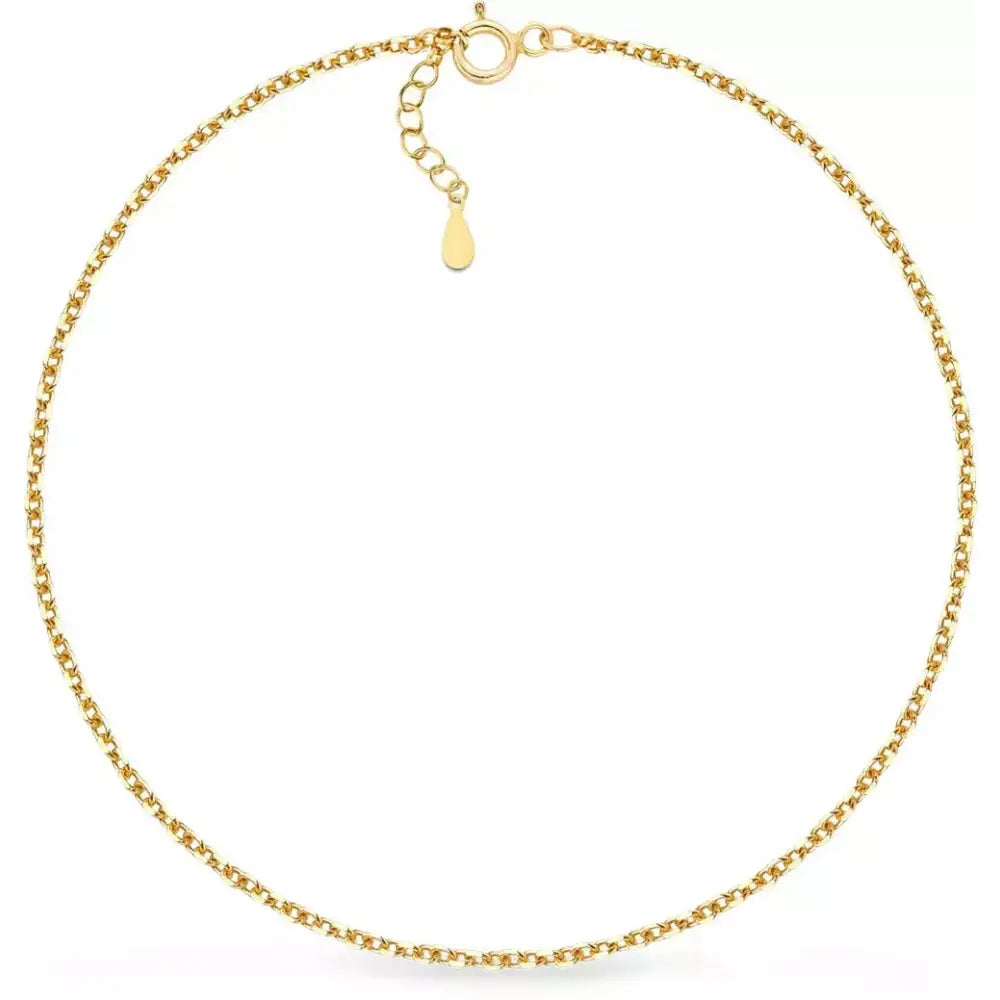 Armbånd Dame 585 Gull med Ankermønster og Charms 19 Cm
