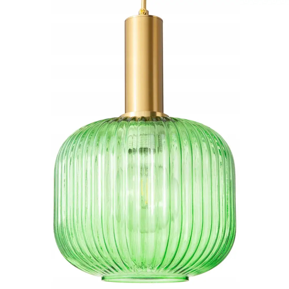 Hengende Lampe i Glass Moderne Gull Grønn (ms103 Grønn)