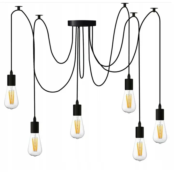 Hengende Salonglampe Edderkopp Slp6446 Loftstil Lysekrone