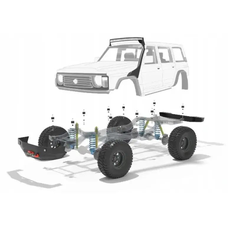 Hevesett Karosseri 1’’ - Nissan Patrol Y60 5d + 2,5cm 88-97