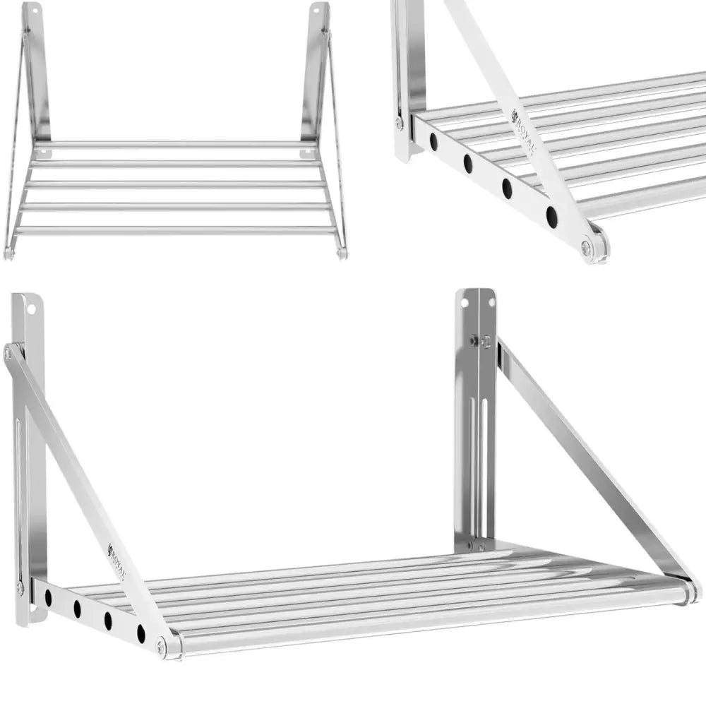 Hylle av Rustfritt Stål Sammenleggbar 40 Kg 60 x 45 Cm