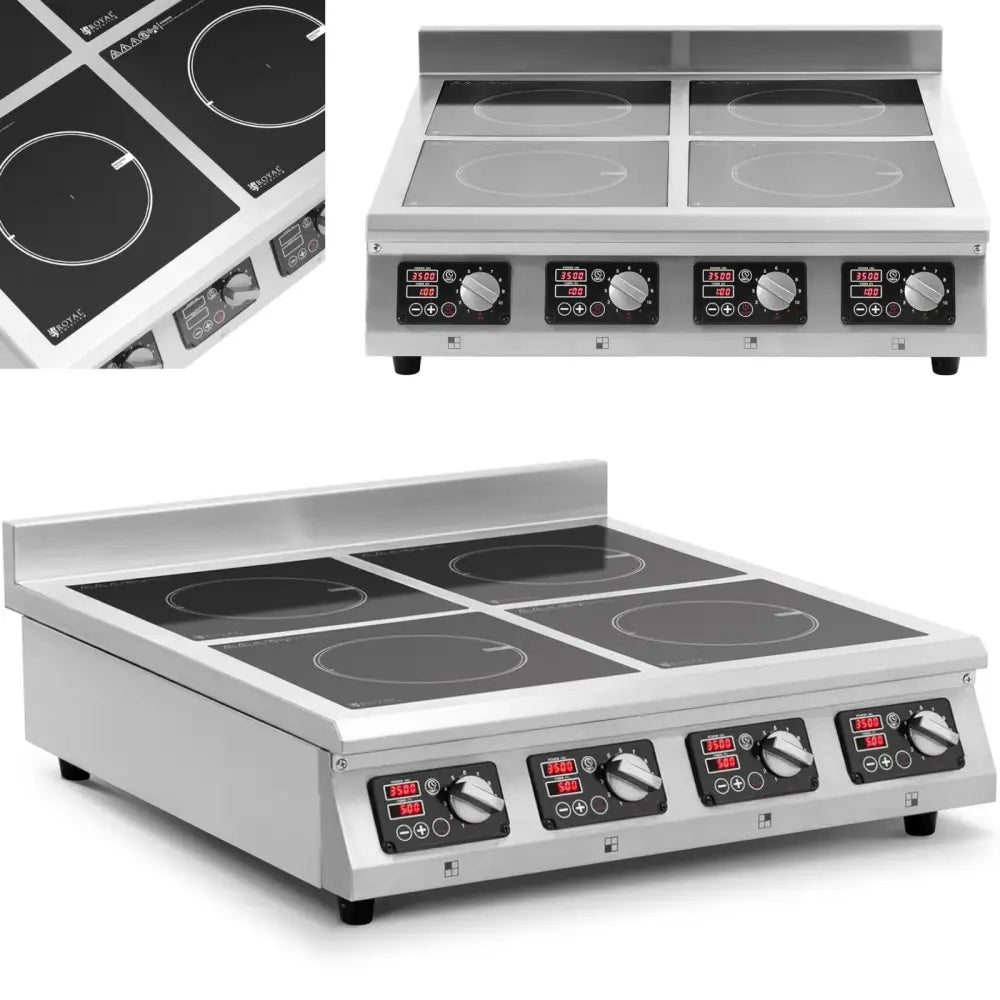 Induksjonstopp - 4 Brennere Timer 400 v 4 x 3500 w