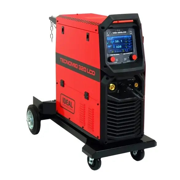 Invertersveiseapparat Migomat Ideal Tecno Mig 320 Lcd Synergisk 400v 4x4 Mma
