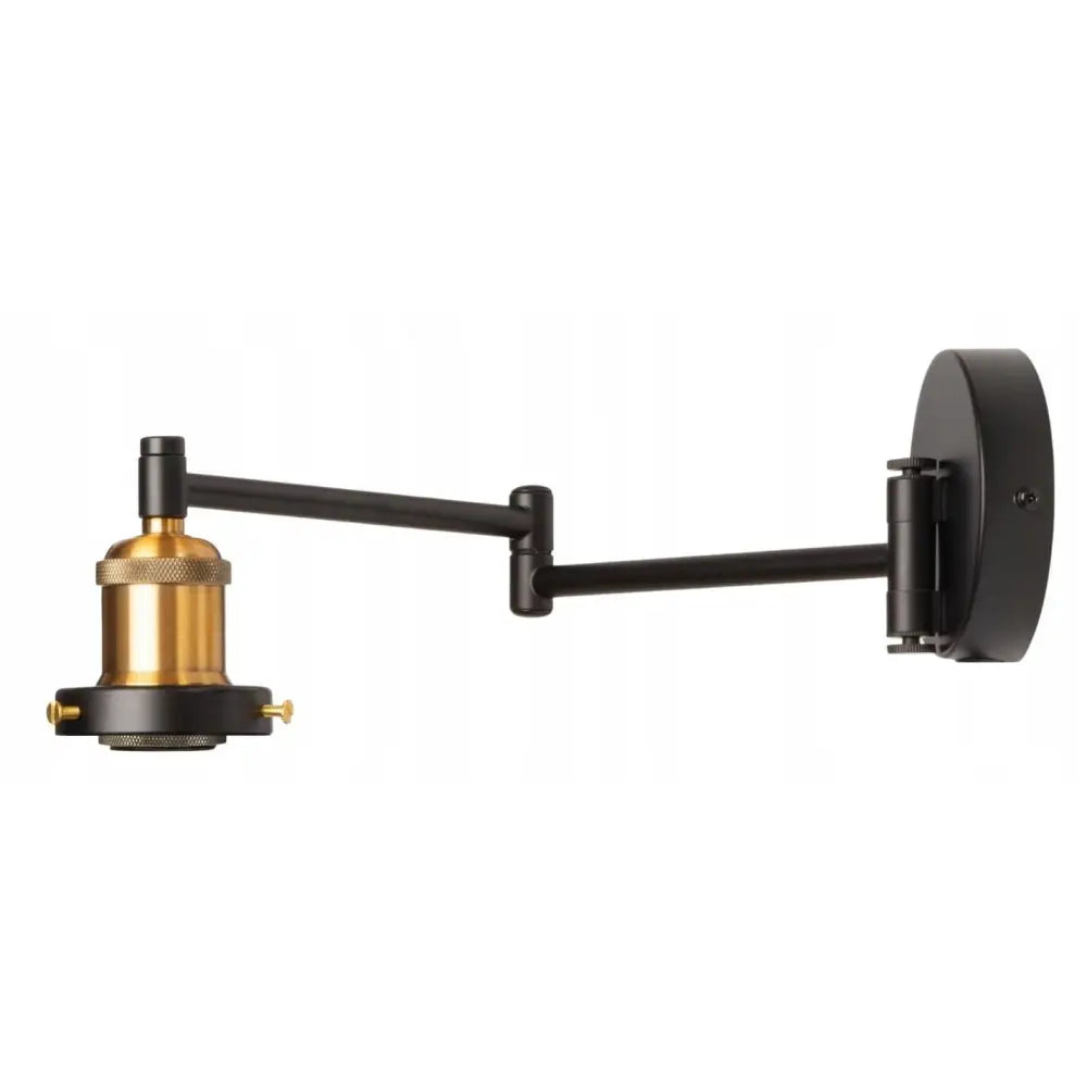 Justerbart Vegglampe med Uttrekkbar Arm i Antikk Messing