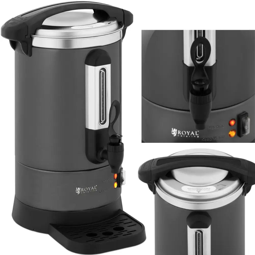 Kaffetrakter for Kaffe og Te med Tappekran og Dryppesmulebrett 6 l 950 w Grå