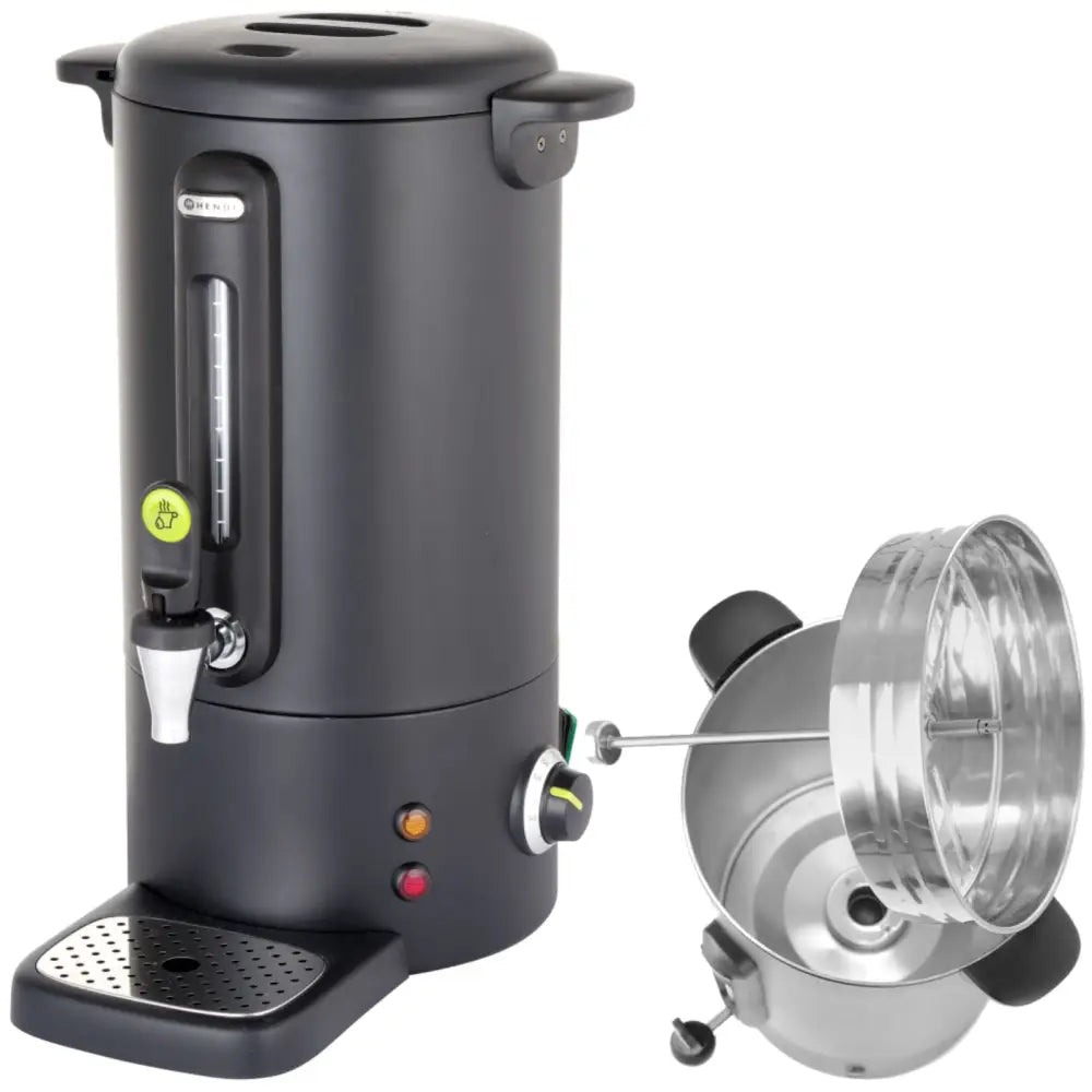 Kaffetrakter med Dryppfri Tappekran Svart Concept Line 10 l - Hendi 211458