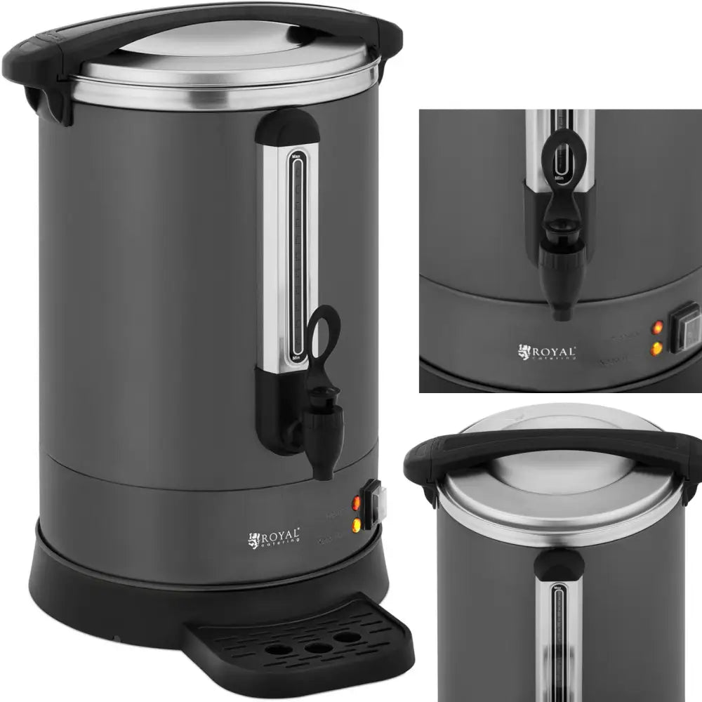 Kaffetrakter med Tekanne med Tappekran og Dryppeplate 14 l 1400 w Grå