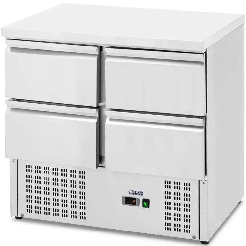 Kjølebord med Arbeidsplate 4 Skuffer 4 x Gn 1/2 220 l 235 w
