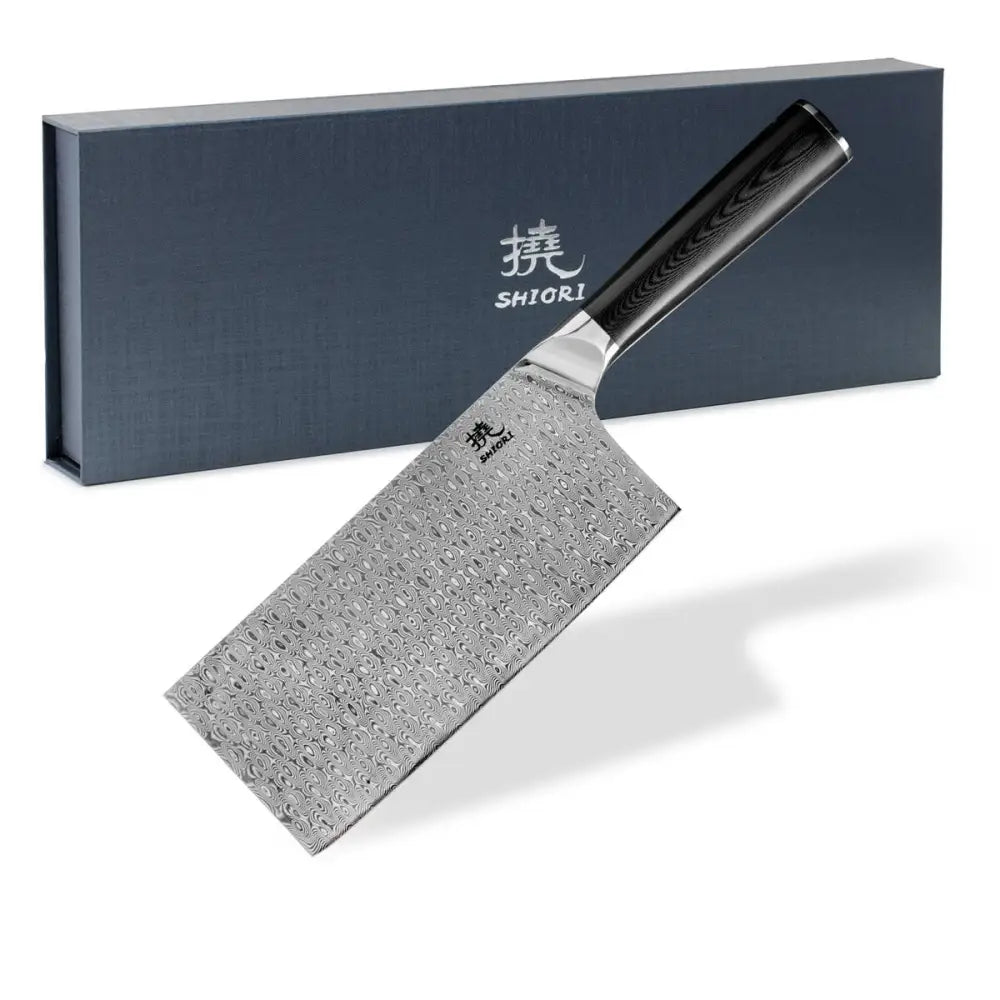 Kjøttkniv Shiori 撓 Yasashi-sa Haku - G10 Damaskstål