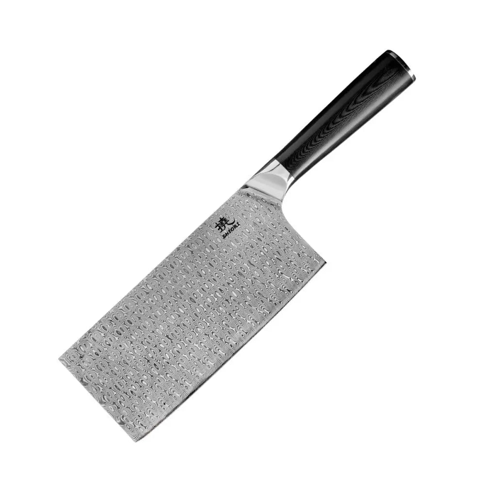 Kjøttkniv Shiori 撓 Yasashi-sa Haku - G10 Damaskstål