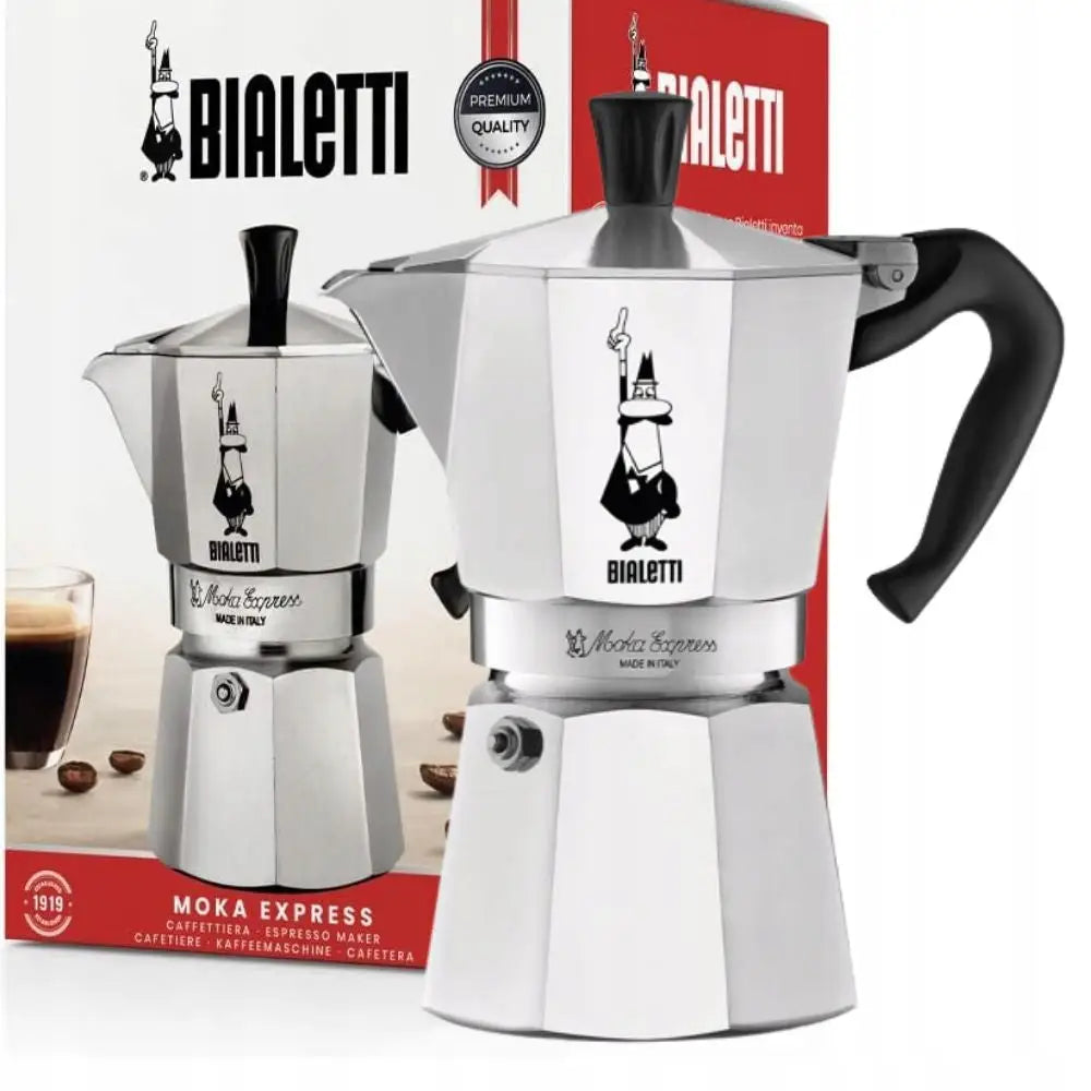 Klassisk Bialetti Moka Express Kaffebrygger 270 Ml 6 Tz
