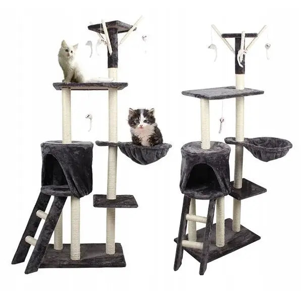 Klorestativ for Katt med Hule og Liggeplass 138cm F014