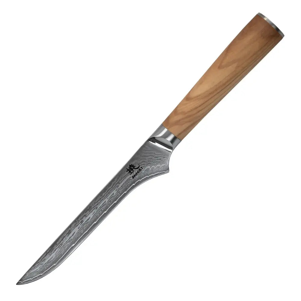 Kniv for Filetering og Trimming Shiori 撓 Orību Niku - Flerlags Damask Stål