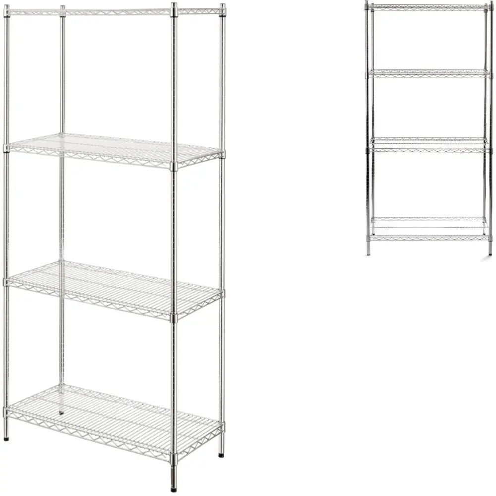 Lagerhylle til Pantry Sammenleggbar 4 Hyller x 125kg