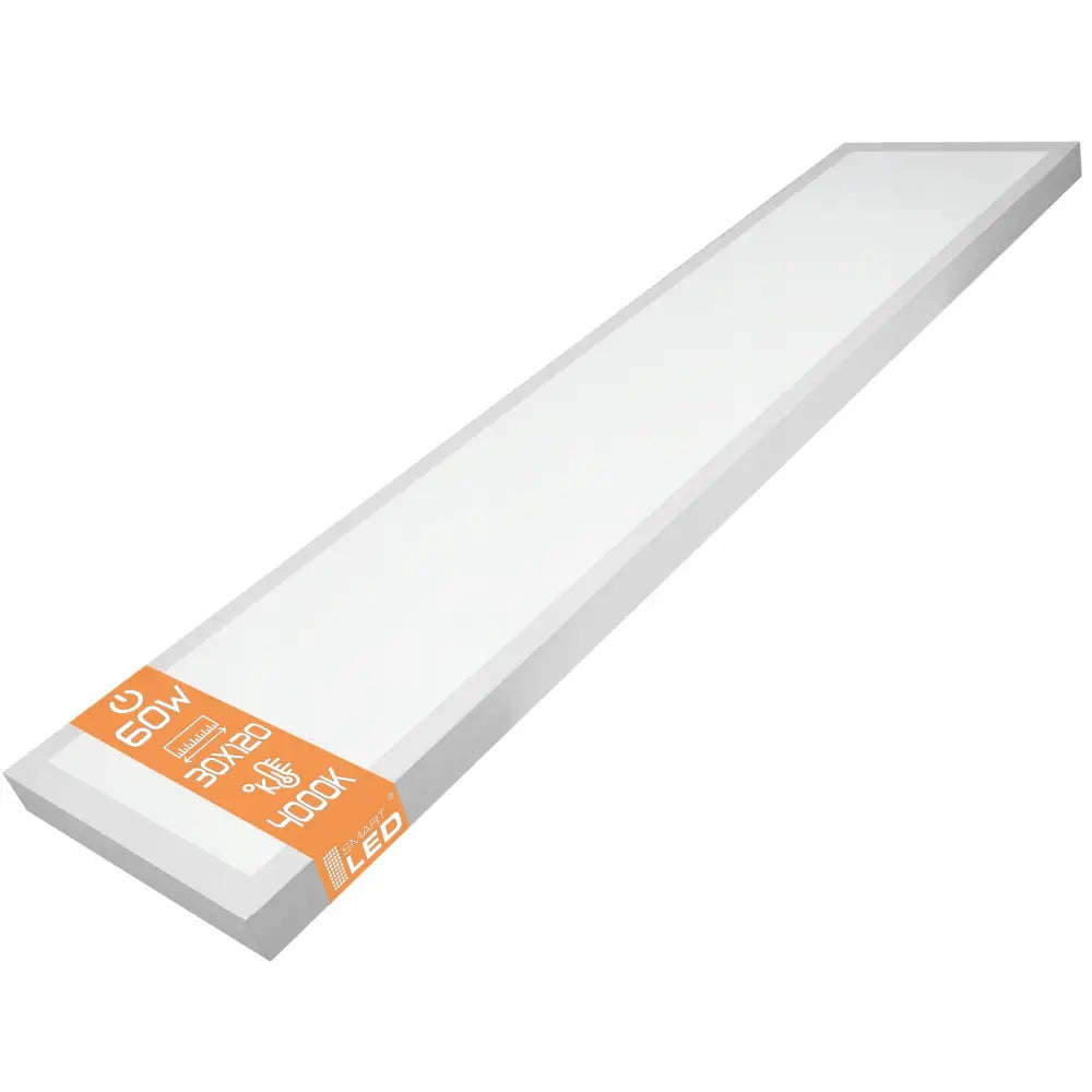 Led-panelplafon Taklampe Påbygg 60w 30x120cm Kontor ikke Flimrende