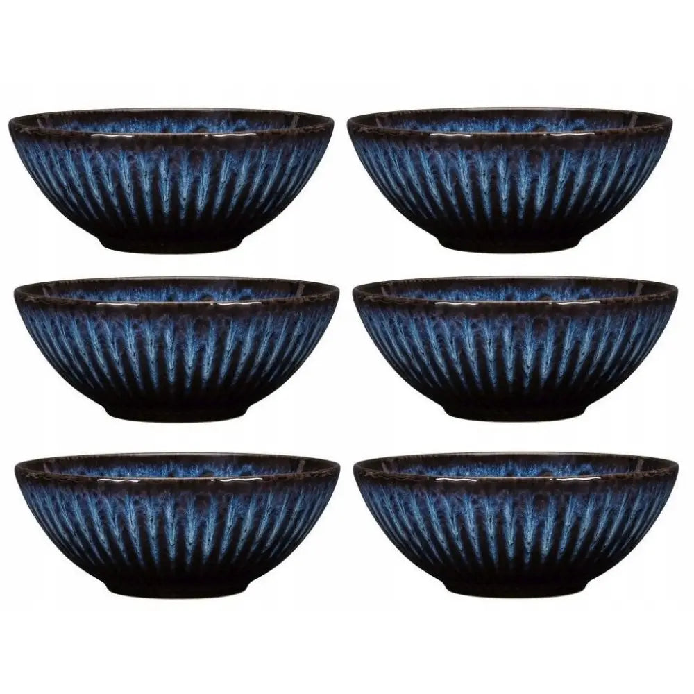 Lubiana Steintøy Keramikk Cosmos 6 x Salatskål Skål 17 Cm for Suppe Müsli