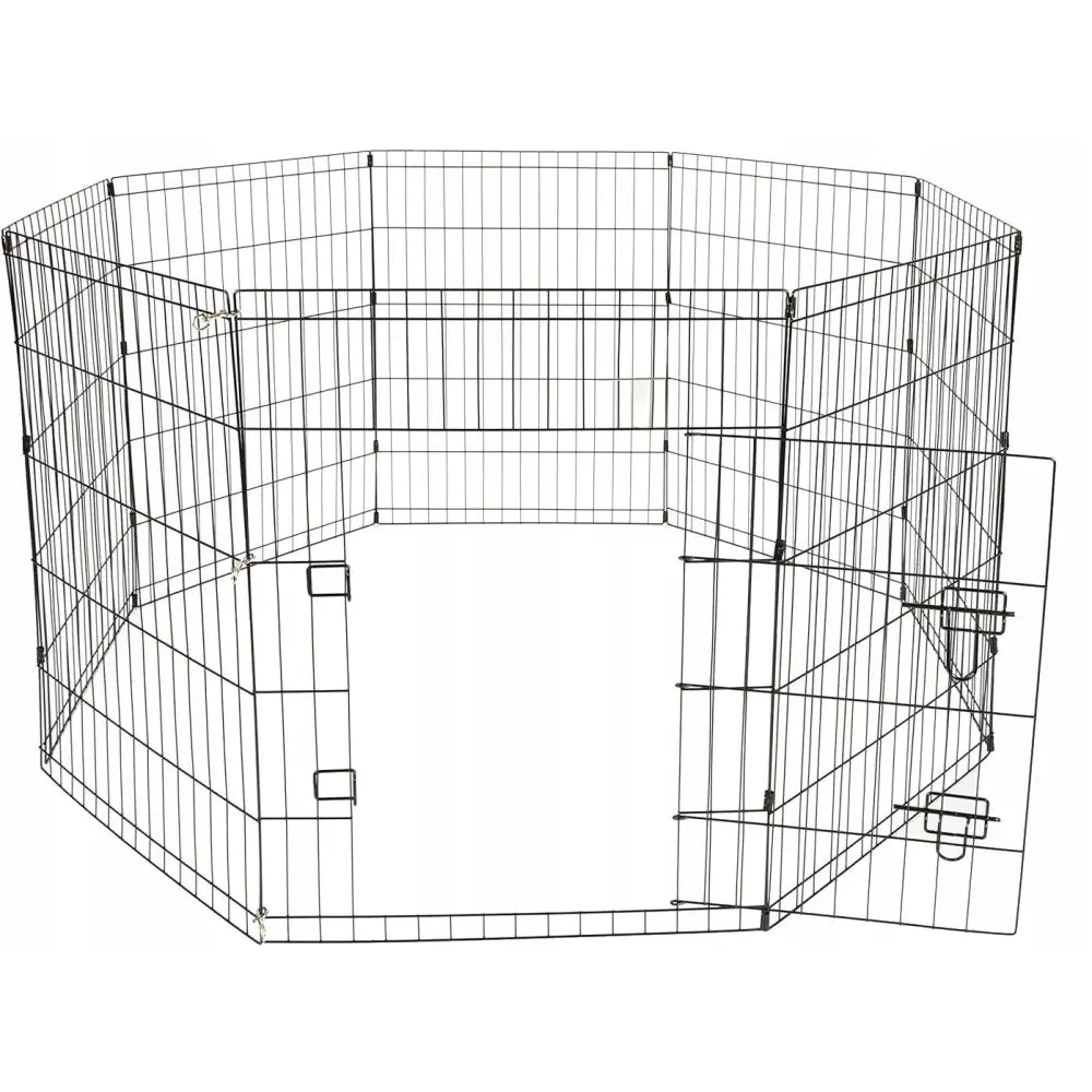 Luftegård for Valper - Innhegning Løpeområde for Hund Kanin Marsvin Sammenleggbar 76cm l