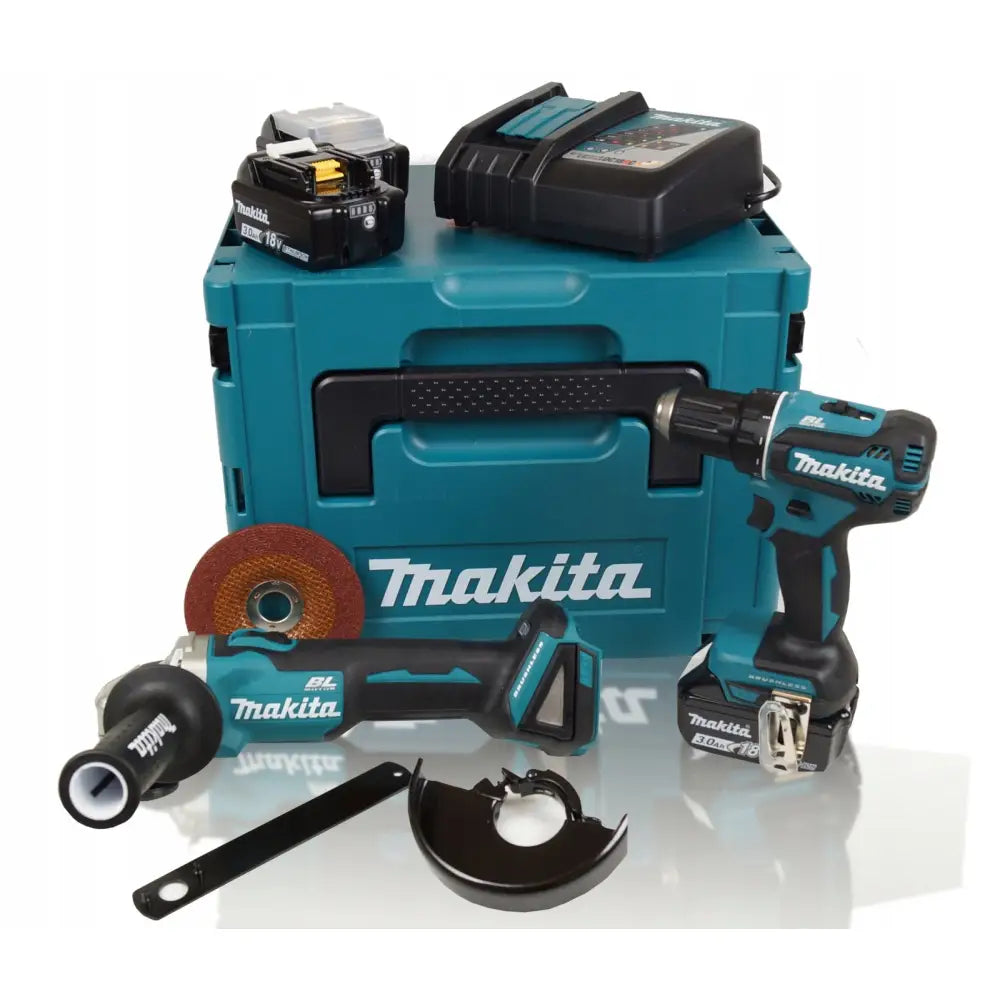 Makita Sett - Vinkelsliper Dga504z og Drill Ddf485
