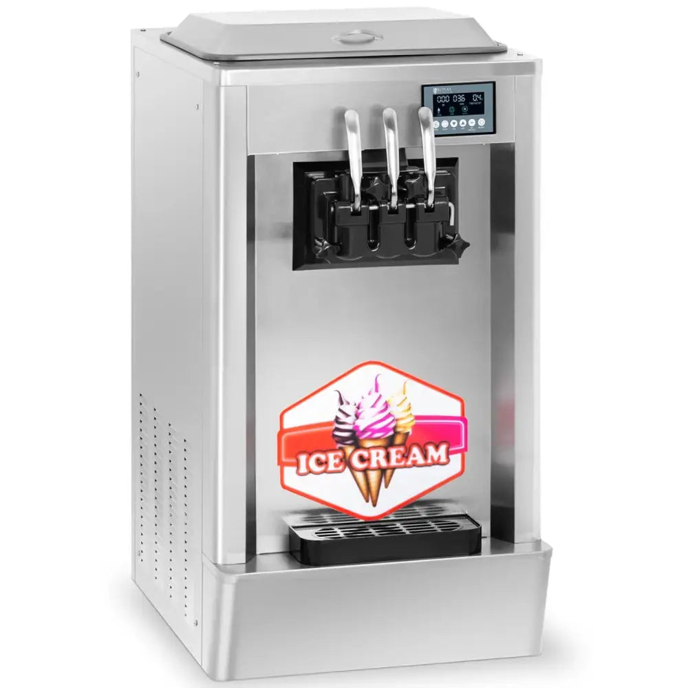 Maskin for Italiensk Iskrem med Digitalt Panel 2 Smaker + Blanding 230 v 1850 w 20 L/t
