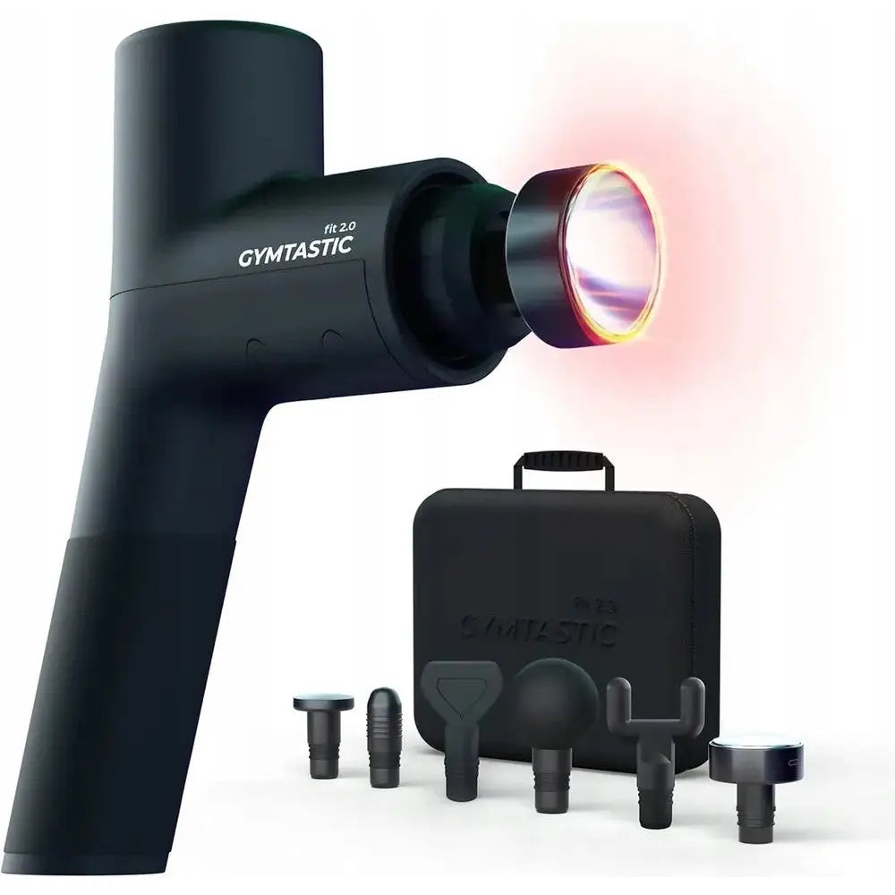 Massasjeapparat Gymtastic Gymgun Fit2 Massasjepistol med 6 Hoder Varme + bag