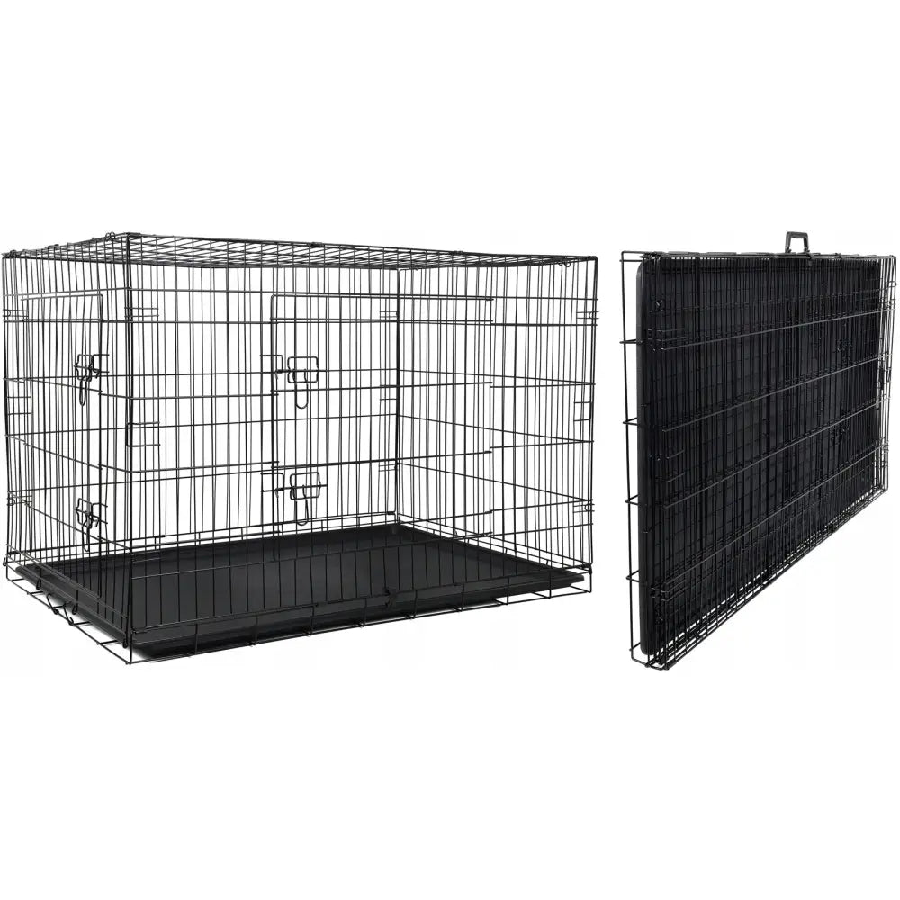 Metallbur Hundegård Transportbur for Dyr Xxxl 122x74,5x80,5 Cm