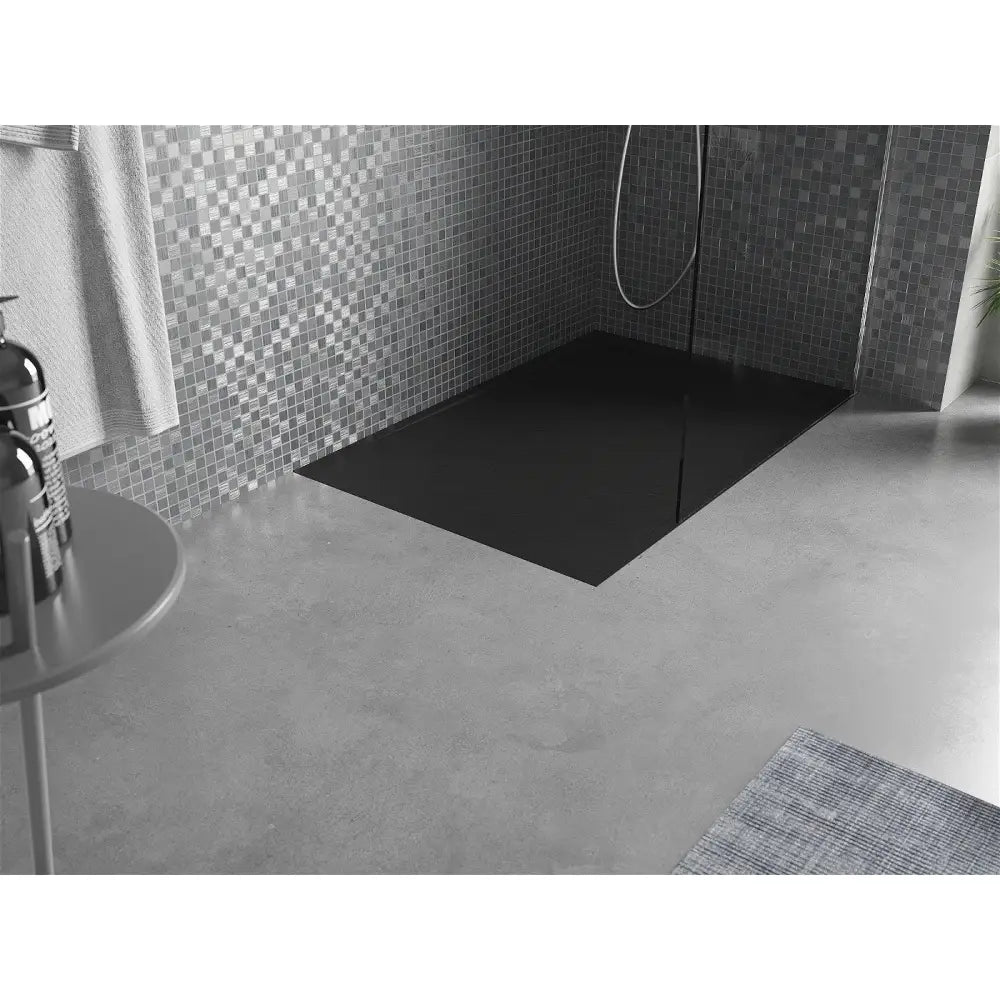 Mexen Amon Rektangulært Dusjbrett Smc 90x80 Cm Svart - 4f