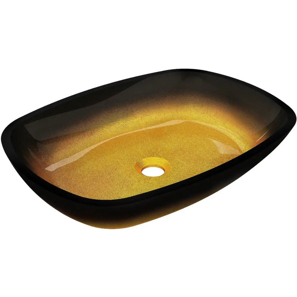 Mexen Araks Glasservant for Benkeplate 54x39 Cm Mørk Gull