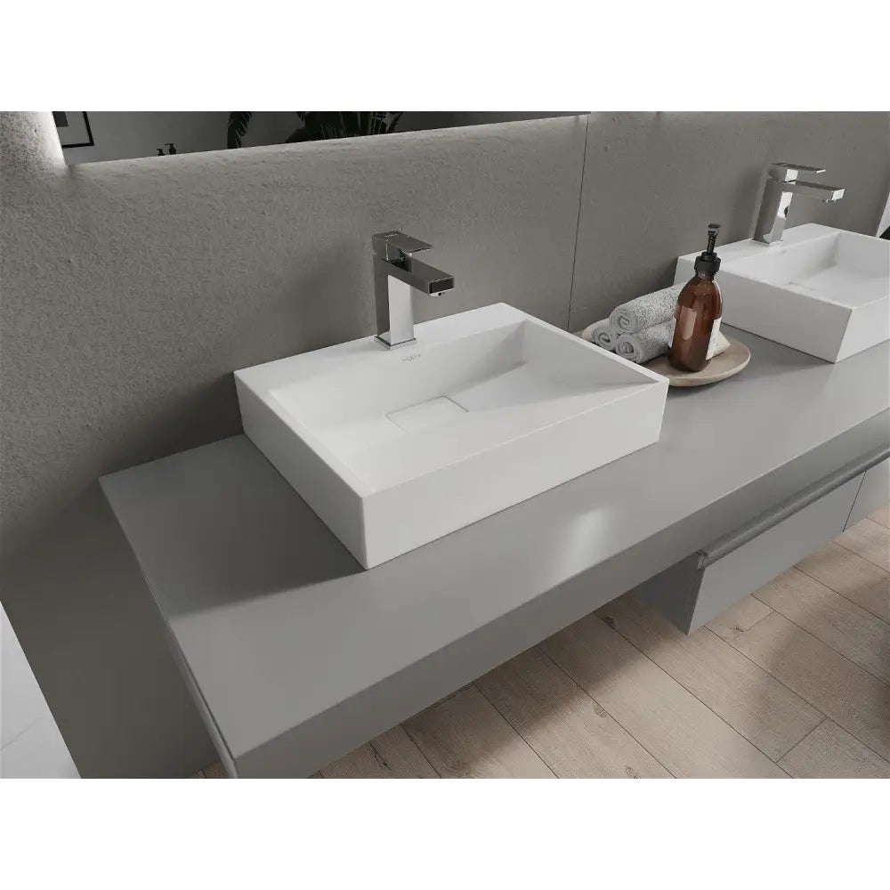 Mexen Ava Benkeplatevask i Kompositt 1/o 50x38 Cm Hvit