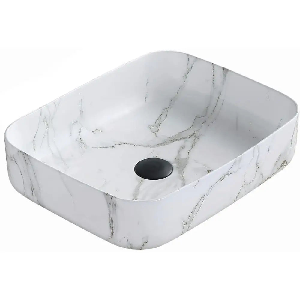Mexen Carla Servant for Montering på Benkeplate 50x39 Cm Hvit Stein